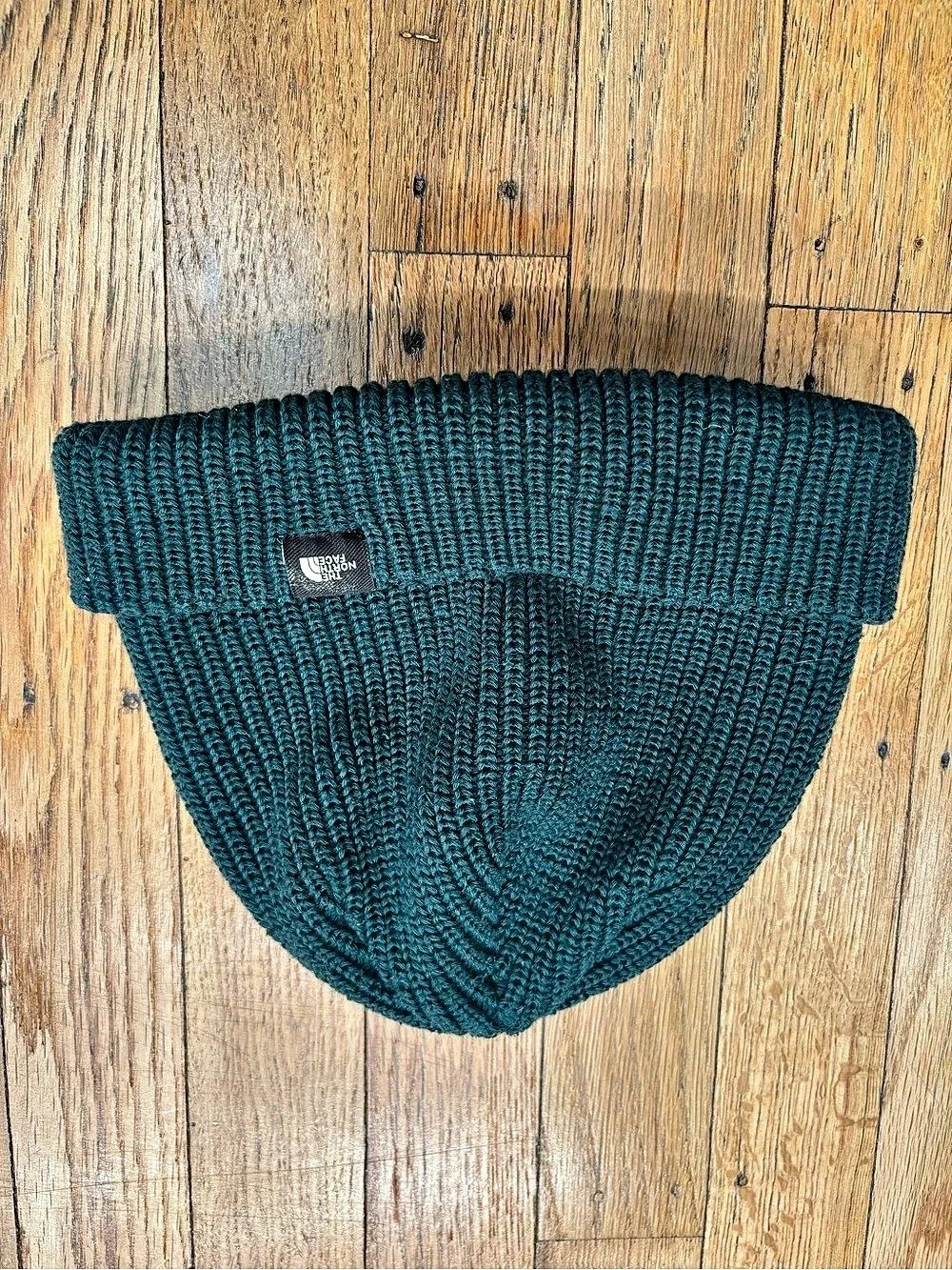 The North Face kids Rib Knit Beanie in Green